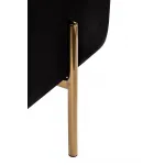 Пуф велюровый черный/золото от ImperiumLoft