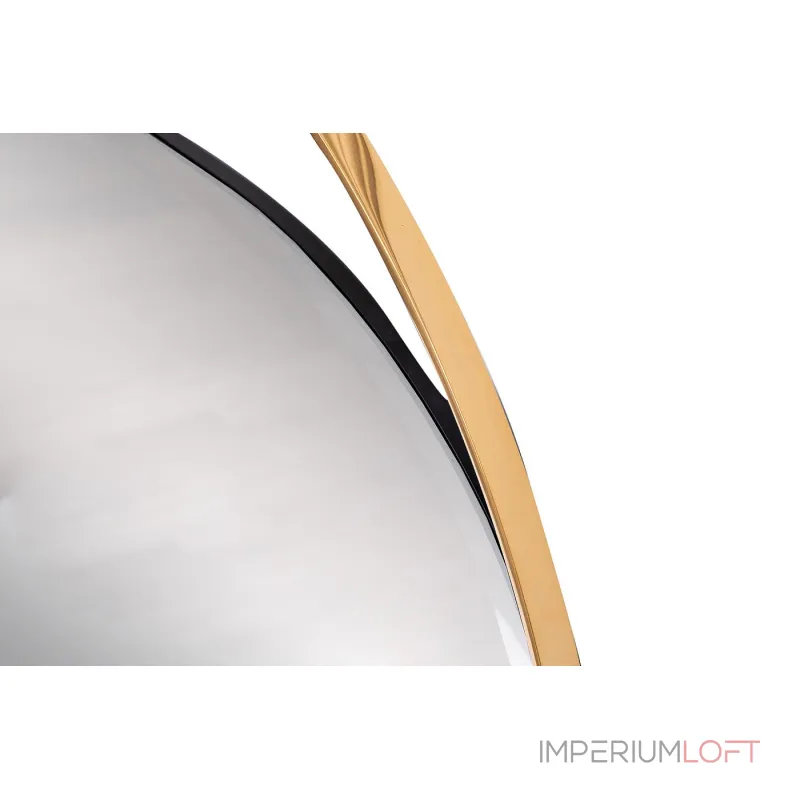 Зеркало круглое в золотой раме KFE1240 от ImperiumLoft