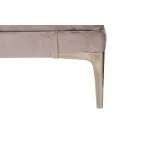 Банкетка Prima на металлических опорах серо-бежевая от ImperiumLoft