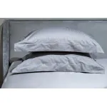 Комплект из 2х наволочек сатиновых жаккард 'Серпенте' 50х70см серый от ImperiumLoft