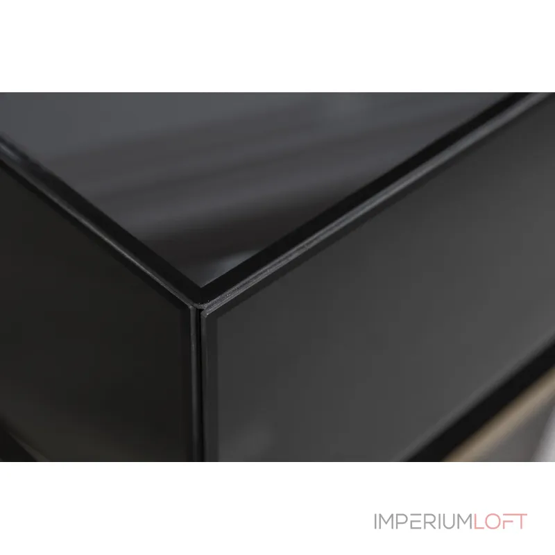 Консоль с ящиками черное стекло/золото KFG058 от ImperiumLoft