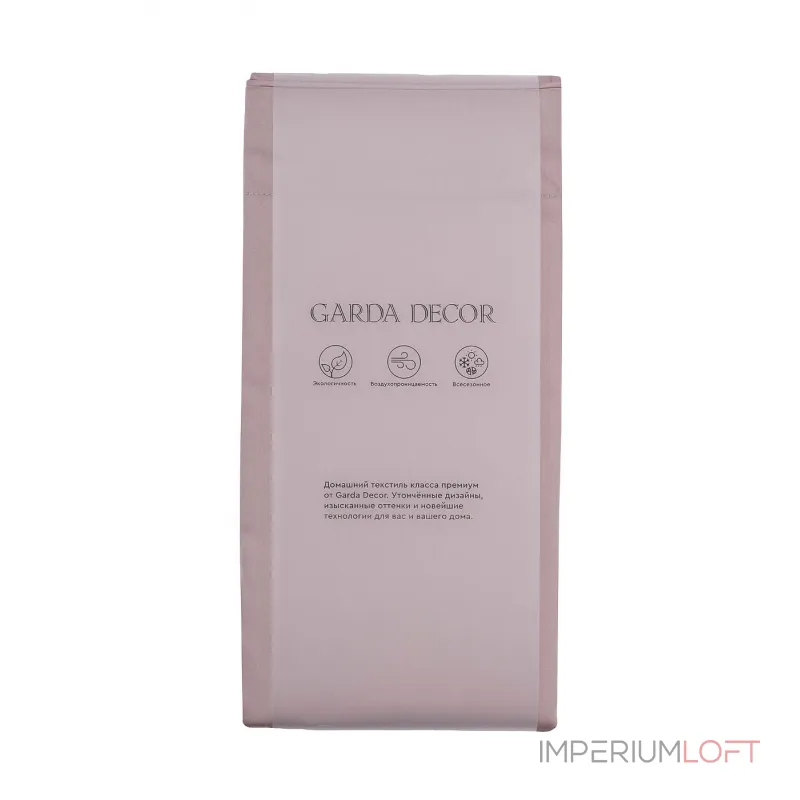 Комплект из 2х наволочек сатиновых 50х70см пудреная роза от ImperiumLoft