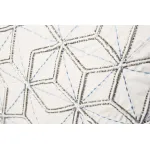 70SW-20712 Подушка с бисером Шестигранники белая 45*45см от ImperiumLoft