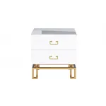 KFG085 Тумба 2 ящика белая/золото 55*40*58см от ImperiumLoft