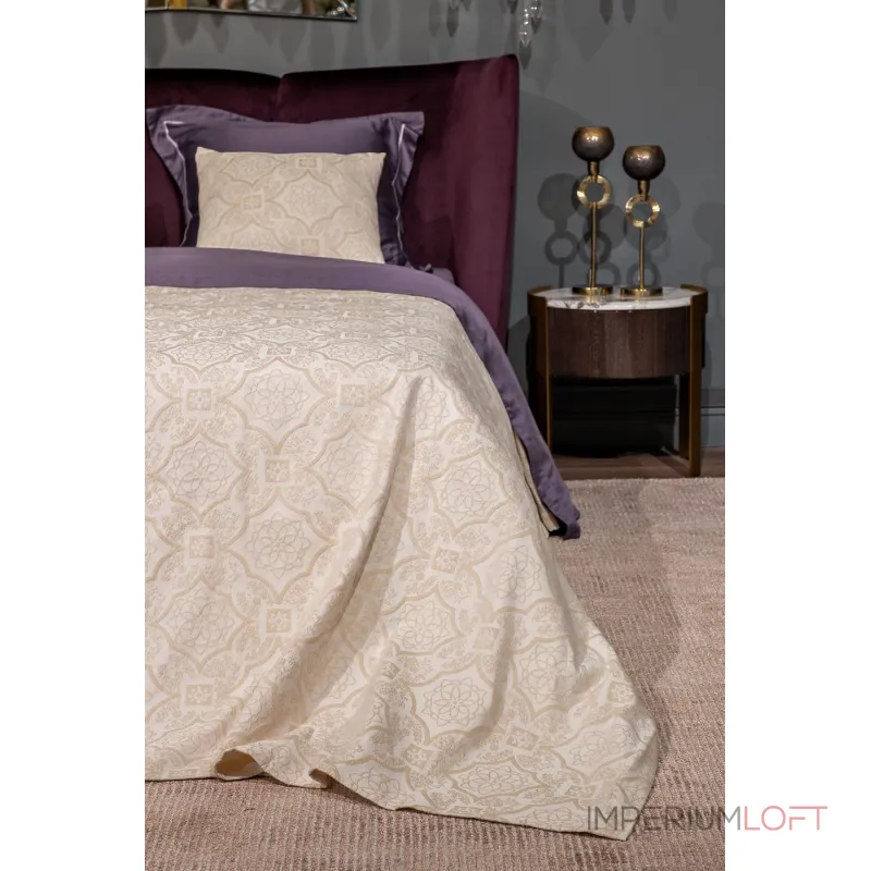 Наволочка декоративная 'Тиара' 50х50см бежевая от ImperiumLoft