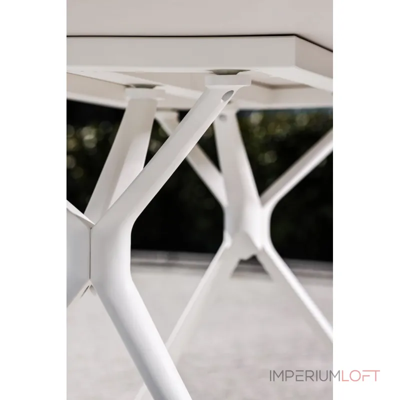 Стол обеденный уличный 'Бари' белый от ImperiumLoft