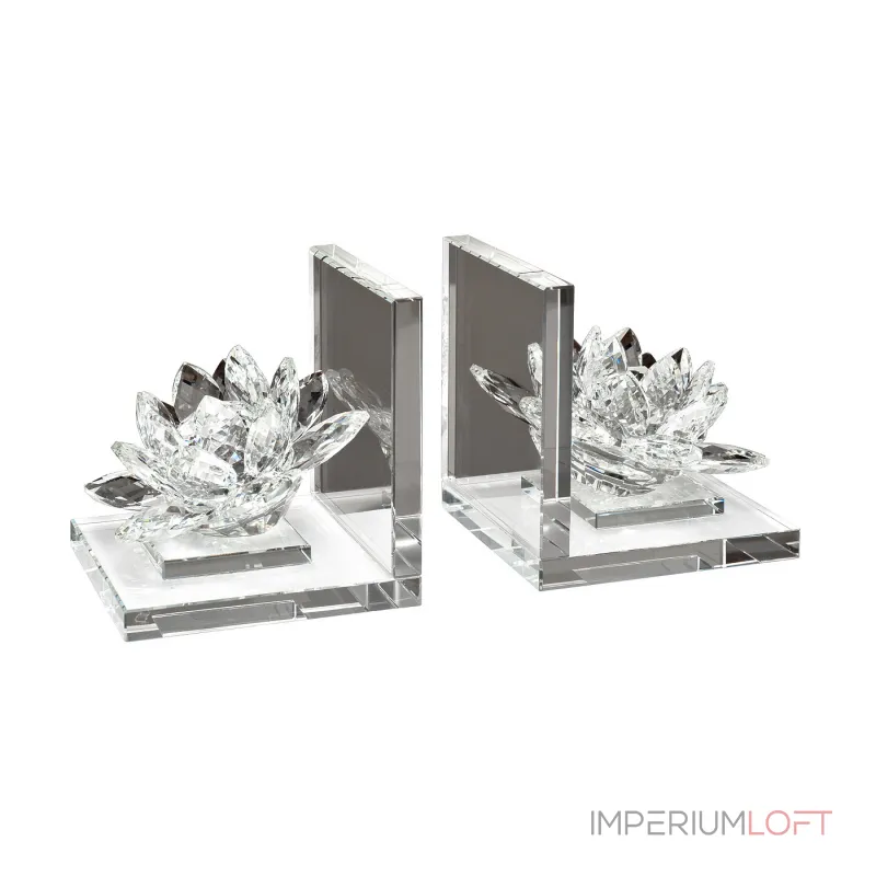 XBE1580 Держатели для книг Лотосы 2 шт. 11,5*11,3*12*3см. от ImperiumLoft