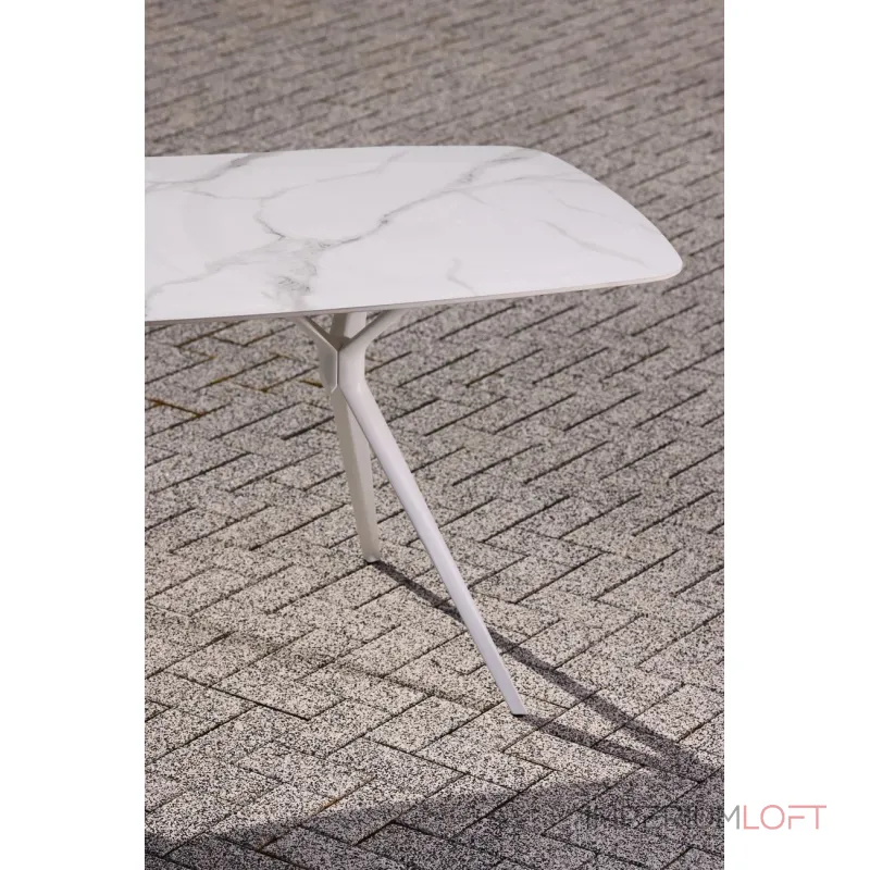 Стол обеденный уличный 'Бари' белый от ImperiumLoft