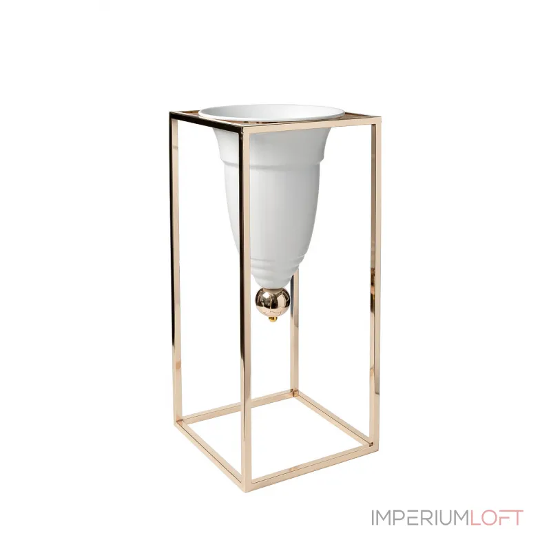 Кашпо на подставке (золото) от ImperiumLoft Кашпо на подставке (золото) от ImperiumLoft