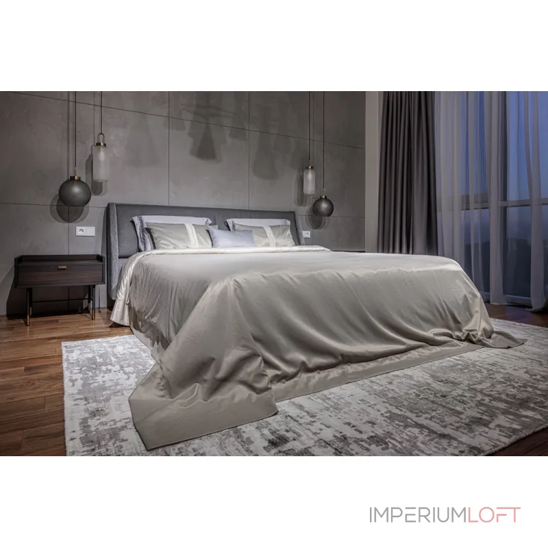 Кровать Michelle двуспальная серая от ImperiumLoft Кровать Michelle двуспальная серая от ImperiumLoft