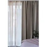 115KRT-282602-TUL BEG Тюль Ницца бежевый, 275*320 от ImperiumLoft