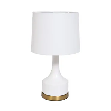 22-88456 Лампа настольная плафон белый Н.53см (2)