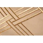 Подушка с вышивкой Ромбы коричневая