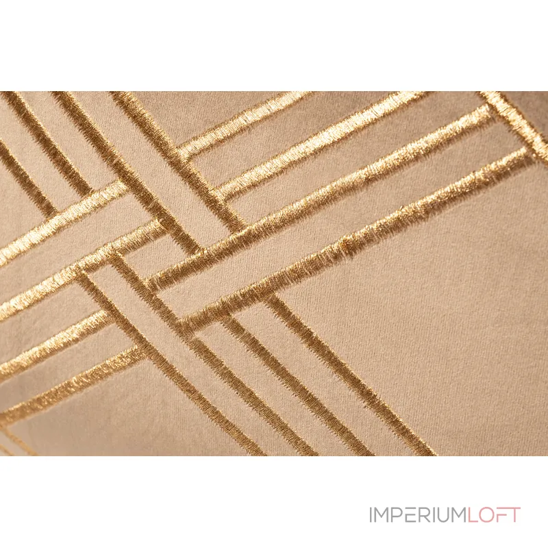 Подушка с вышивкой Ромбы коричневая Подушка с вышивкой Ромбы коричневая