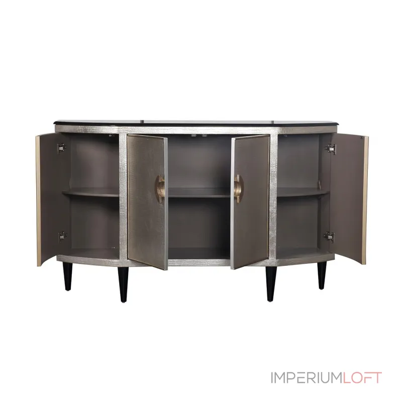 Комод серебристый с гранитной столешницей ART-N2911-S от ImperiumLoft