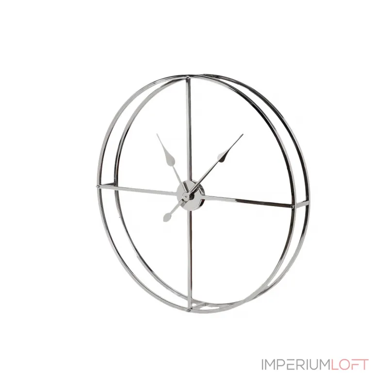 79MAL-5761-76NI Часы настенные цвет хром d76см от ImperiumLoft