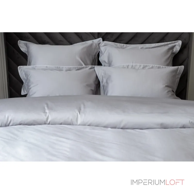 Пододеяльник сатиновый 'Мечты' 230х210см серый от ImperiumLoft Пододеяльник сатиновый 'Мечты' 230х210см серый от ImperiumLoft