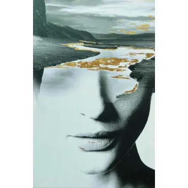 89VOR-MYSTIQUE3 Холст Mystique-3 100х70 см, золотая поталь.