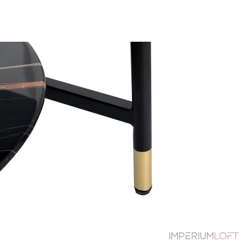 Стол журнальный круглый с полкой 30B-872 от ImperiumLoft