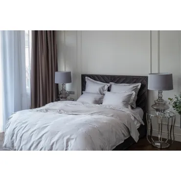 Пододеяльник сатиновый 'Мечты' 230х210см серый Пододеяльник сатиновый 'Мечты' 230х210см серый