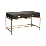 76AR-D671 Стол письменный коричн/мат.золото 126*66*76см от ImperiumLoft