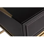 76AR-D671 Стол письменный коричн/мат.золото 126*66*76см от ImperiumLoft