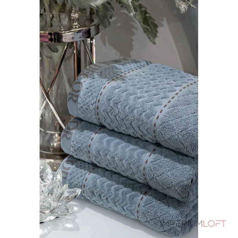 Полотенце 'Наполи' 50*90 голубое от ImperiumLoft