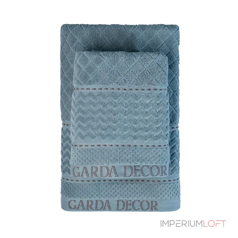 Полотенце 'Наполи' 50*90 голубое от ImperiumLoft