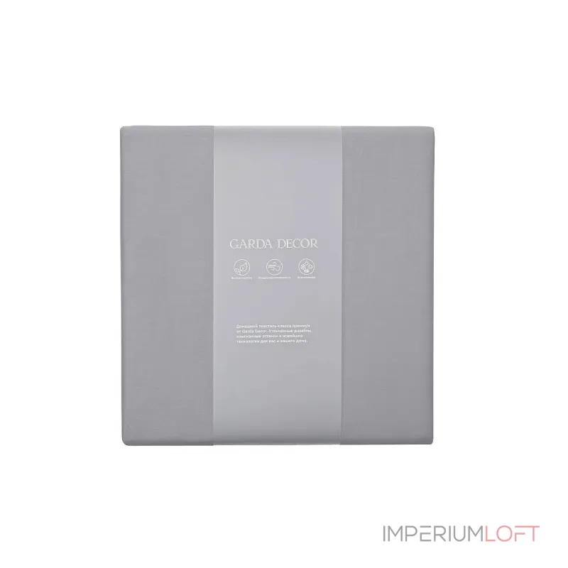 Пододеяльник сатиновый 'Мечты' 230х210см серый от ImperiumLoft Пододеяльник сатиновый 'Мечты' 230х210см серый от ImperiumLoft