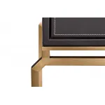 76AR-D671 Стол письменный коричн/мат.золото 126*66*76см от ImperiumLoft