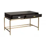 76AR-D671 Стол письменный коричн/мат.золото 126*66*76см от ImperiumLoft