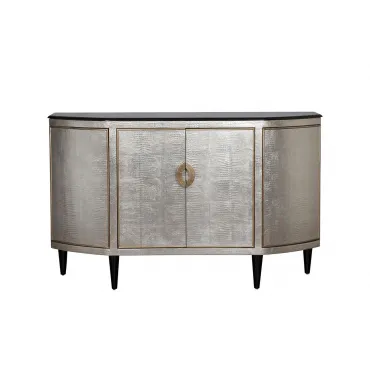 Комод серебристый с гранитной столешницей ART-N2911-S