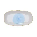 26FC-TAROV-MISTERO-30GOL Тарелка овальная MISTERO голубая 30см (6) от ImperiumLoft