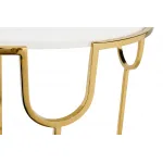 79MAL-7067 Стол журнальный с мраморной столешницей d45*60см от ImperiumLoft