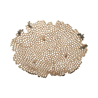 Декоративное блюдо D38 GardaDecor Соты 69-219013 Декоративное блюдо D38 GardaDecor Соты 69-219013