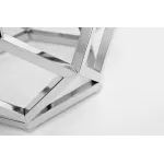 Столик журнальный с мраморной столешницей/серебро от ImperiumLoft