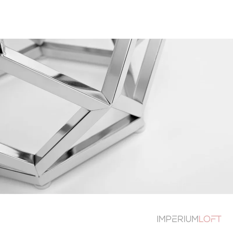 Столик журнальный с мраморной столешницей/серебро от ImperiumLoft