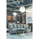 Стол журнальный золотой с темным стеклом 47ED-CT062GOLD от ImperiumLoft