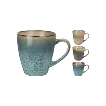 Q91000110 Кружка керамич. синяя с бежевым 320 мл цв.ассорти (3) Q91000110 Кружка керамич. синяя с бежевым 320 мл цв.ассорти (3)