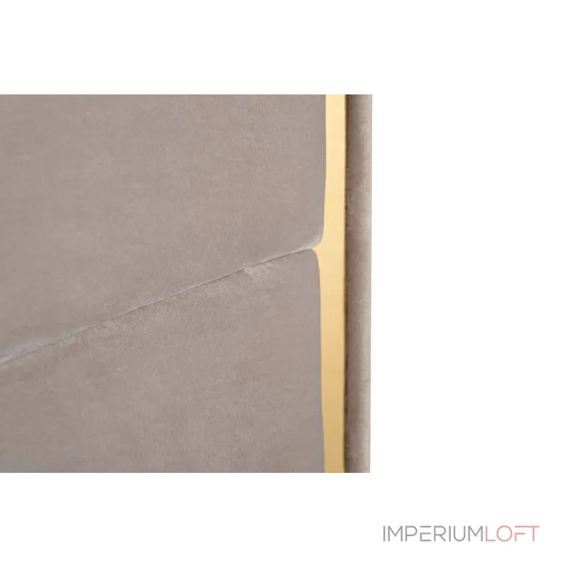 Кровать Lancy велюровая серая от ImperiumLoft