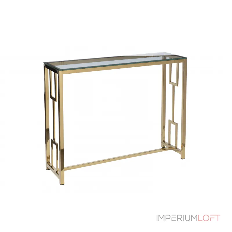 Консоль прозрачное стекло/золото от ImperiumLoft