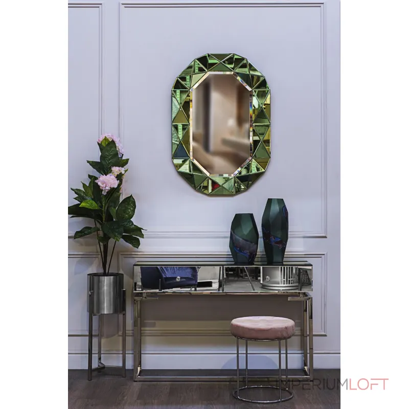 Зеркало в зеленой зеркальной раме KFG079 от ImperiumLoft