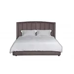 Кровать Odry с подъемным механизмом и бельевым ящиком лилово-серая ODRY1К-160M-Vel19+Vel09 от ImperiumLoft