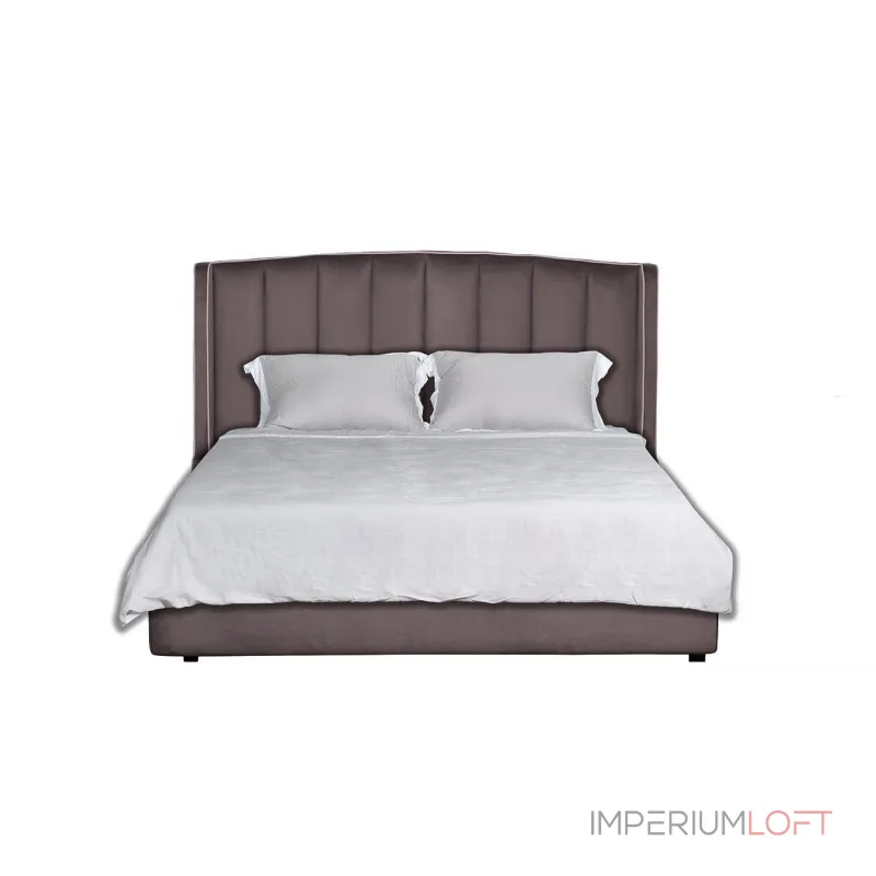 Кровать Odry с подъемным механизмом и бельевым ящиком лилово-серая ODRY1К-160M-Vel19+Vel09 от ImperiumLoft Кровать Odry с подъемным механизмом и бельевым ящиком лилово-серая ODRY1К-160M-Vel19+Vel09 от ImperiumLoft