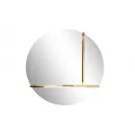 KFG096 Зеркало круглое с металл. вставками золото d80см от ImperiumLoft