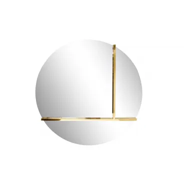 KFG096 Зеркало круглое с металл. вставками золото d80см KFG096 Зеркало круглое с металл. вставками золото d80см