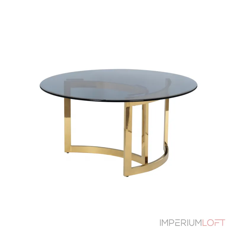 Стол журнальный золотой с темным стеклом 47ED-CT062GOLD от ImperiumLoft Стол журнальный золотой с темным стеклом 47ED-CT062GOLD от ImperiumLoft