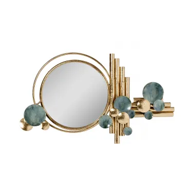 37SM-2154 Зеркало декоративное c панно 89.5*50.8*8.9;d37см 37SM-2154 Зеркало декоративное c панно 89.5*50.8*8.9;d37см