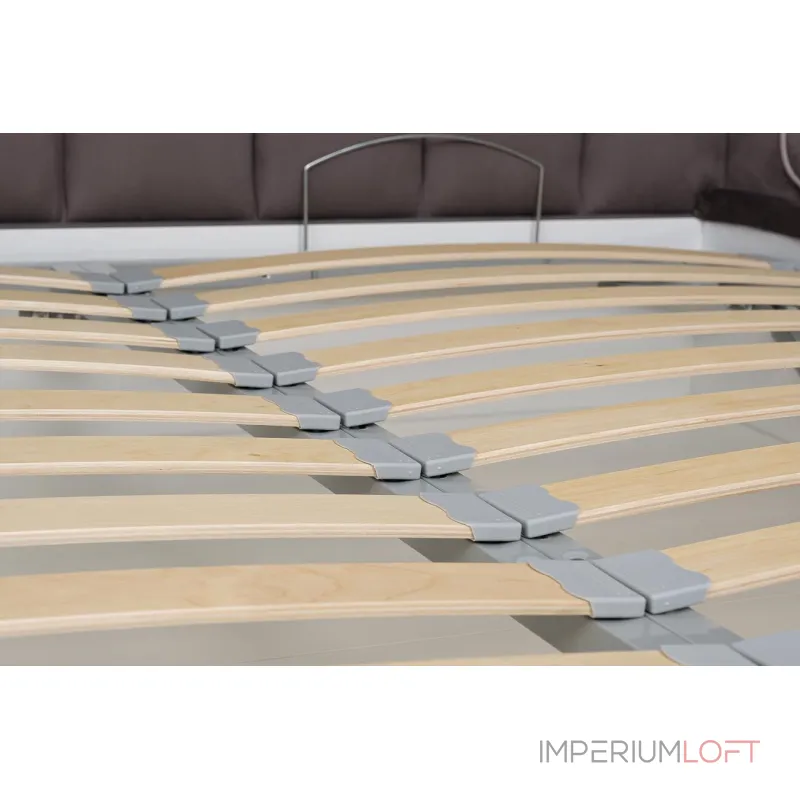 Кровать Odry с подъемным механизмом и бельевым ящиком лилово-серая ODRY1К-160M-Vel19+Vel09 от ImperiumLoft Кровать Odry с подъемным механизмом и бельевым ящиком лилово-серая ODRY1К-160M-Vel19+Vel09 от ImperiumLoft