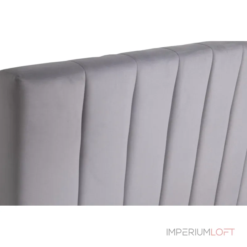 Кровать Andrea односпальная велюровая серо-голубая GD-ANDREA90-1 от ImperiumLoft